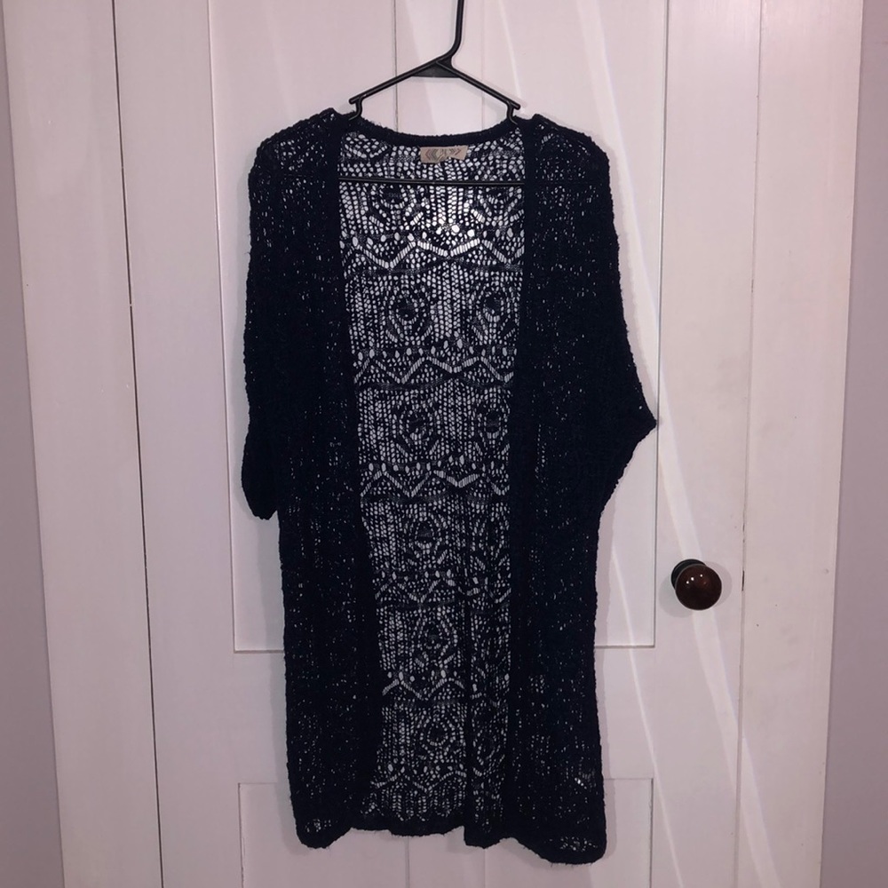 BOGO Pink Rose Blue cardigan